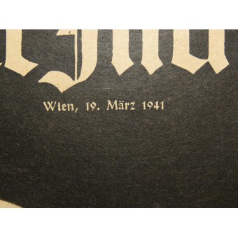Wiener Illustrierte, Nr. 12, 19. Marzo 1941, 32 páginas. Espenlaub militaria